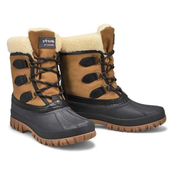 STORM BY COUGAR CANDY-C WATERPROOF SNOW BOOT, Black/Chestnut - Picture 1 of 5